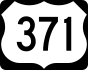 U.S. Route 371 marker