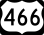 U.S. Route 466 marker