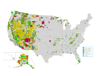 Much of the West is controlled by the federal government.