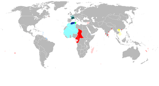 The gradual loss of all Vichy territory to Free France and the Axis. Click on map for color legend