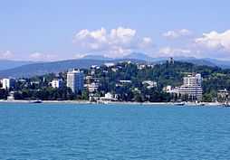 Sochi seen from the Black Sea