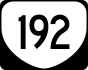 State Route 192 marker