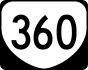 State Route 360 marker