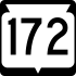 State Trunk Highway 172 marker