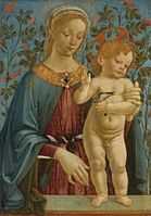 WORKSHOP OF ANDREA DEL VERROCCHIO THE MADONNA AND CHILD RESTING AT A PARAPET.jpg