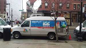 The mobile WWLP News vehicle at the 2015 Boston Marathon