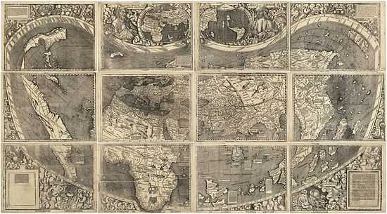 map of the world of the year 1507