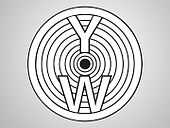 The letters "Y" and "W" in concentric circles