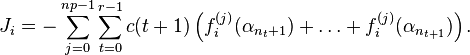 J_i=-\sum_{j=0}^{np-1}\sum_{t=0}^{r-1}c(t+1)\left(f_i^{(j)}(\alpha_{n_t+1})+\dots+f_i^{(j)}(\alpha_{n_{t+1}})\right).