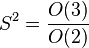 S^2=\frac{ O(3) }{ O(2) }