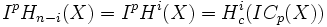 I^pH_{n-i}(X) = I^pH^i(X) = H^{i}_c(IC_p(X))