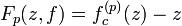  \  F_p(z,f) = f^{(p)} _c (z) - z