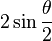 2\sin\frac{\theta}{2}