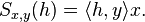 S_{x,y}(h) = \langle h, y \rangle x.