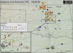 Map of earthquakes greater than 3.0 magnitude