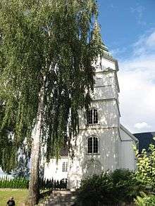 Entrance to the church to the West