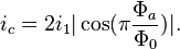 i_c=2i_1|\cos(\pi\frac{\Phi_a}{\Phi_0})|.