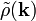 \tilde{\rho}(\mathbf{k})