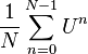 \frac{1}{N} \sum_{n=0}^{N-1}U^n