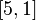 \left[  5,1\right]  