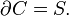 \partial{C} = S.