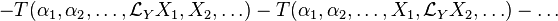 - T(\alpha_1, \alpha_2, \ldots, \mathcal{L}_YX_1, X_2, \ldots)
-  T(\alpha_1, \alpha_2, \ldots, X_1, \mathcal{L}_YX_2, \ldots) - \ldots
