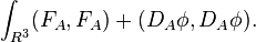 \int_{R^3} (F_A,F_A)+(D_A \phi,D_A \phi).