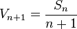 V_{n+1} = \frac{S_n}{n+1}