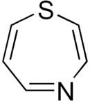 Structural formula of 1,4-thiazepine