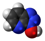 Space-filling model of the HOAt molecule