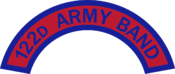 122nd Army Band Tab