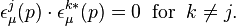 
\epsilon_\mu^j(p) \cdot \epsilon_\mu^{k*}(p) = 0 \;\; \text{for} \;\; k \ne j.
