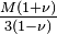 \tfrac{M(1+\nu)}{3(1-\nu)}