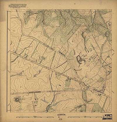 1892 Map of Rural Area Around Tenley