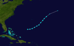 Track of the tropical storm