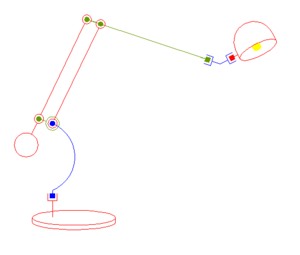 One parallelogram and one counterweight