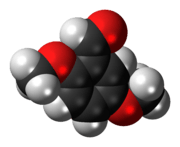 2,5-Dimethoxybenzaldehyde molecule