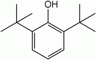 Structural formula of 2,6-di-tert-butylphenol