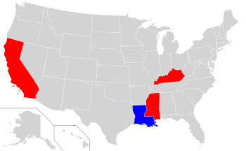 2003 Gubernatorial election results map