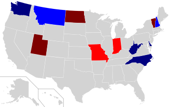 2004 Gubernatorial election results map