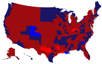 2004 House election results map