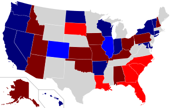 2004 Senate election results map