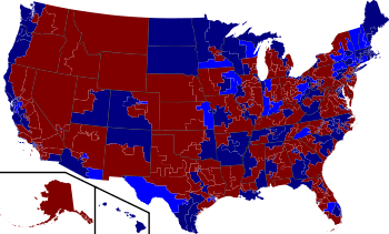 2006 House election results map