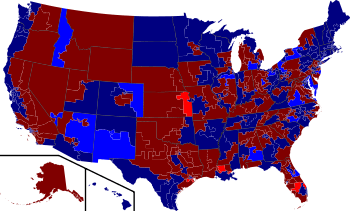 2008 House election results map