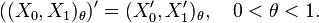  ( (X_0, X_1)_\theta )' = (X'_0, X'_1)_\theta, \quad 0 < \theta < 1.