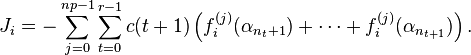 J_i=-\sum_{j=0}^{np-1}\sum_{t=0}^{r-1}c(t+1)\left(f_i^{(j)}(\alpha_{n_t+1})+\cdots+f_i^{(j)}(\alpha_{n_{t+1}})\right).