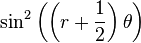  \sin^2\left( \left( r+ \frac{1}{2} \right)\theta\right)