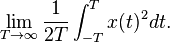 
\lim _ {T\rightarrow\infty} \frac 1{2T} \int_{-T}^T x(t)^2 dt.
