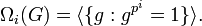 \Omega_i(G) = \langle \{g : g^{p^i} = 1 \} \rangle. 