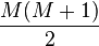 \frac {M(M+1)} 2